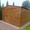 Plechová garáž 4x6m v imitaci dřeva | Konstrukce z uzavřených profilů - Image 4