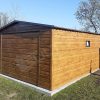 Plechová garáž 4x6m v imitaci dřeva | Konstrukce z uzavřených profilů - Image 6