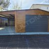 Plechová garáž 8x5m s přístřeškem | Konstrukce z uzavřených profilů - Image 3