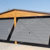 Plechová garáž 6x5m v imitaci dřeva/barvě RAL | Konstrukce z uzavřených profilů - Image 2