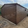 Plechová garáž 5x6m v imitaci dřeva | Konstrukce z uzavřených profilů - Image 2