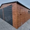 Plechová garáž 7x7m v imitaci dřeva | Konstrukce z uzavřených profilů - Image 6