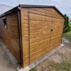 Plechová garáž 3,5x6m v imitaci dřeva | Konstrukce z uzavřených profilů - Image 2