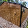 Plechová garáž 5x6m v imitaci dřeva | Konstrukce z uzavřených profilů - Image 3