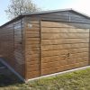 Plechová garáž 4x6m v imitaci dřeva | Konstrukce z uzavřených profilů - Image 5
