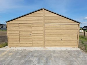 Plechová garáž 6x5m v imitaci dřeva WINCHESTER